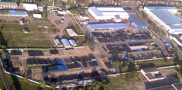 Иркутский трубный завод с высоты птичьего полета